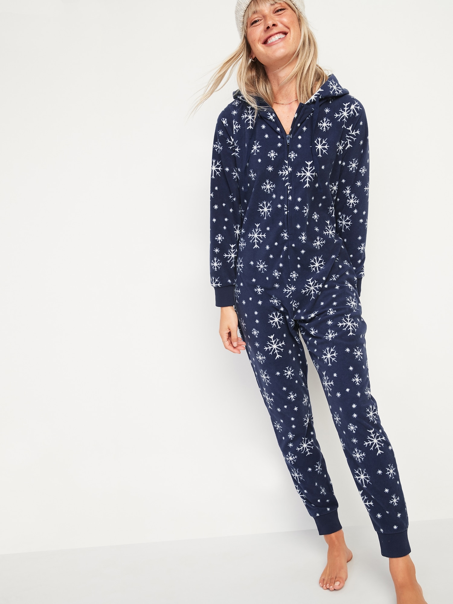 Fleece deals hooded pajamas