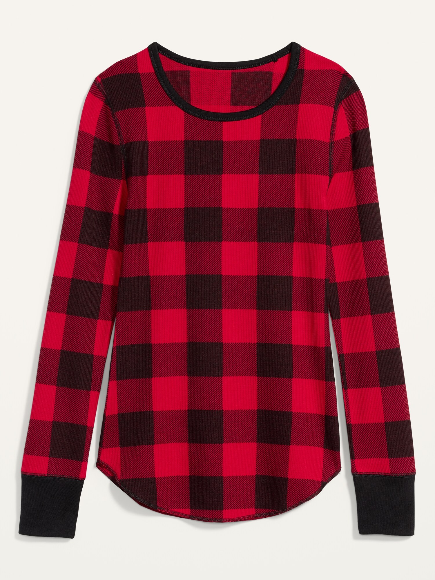 women's printed thermal tops