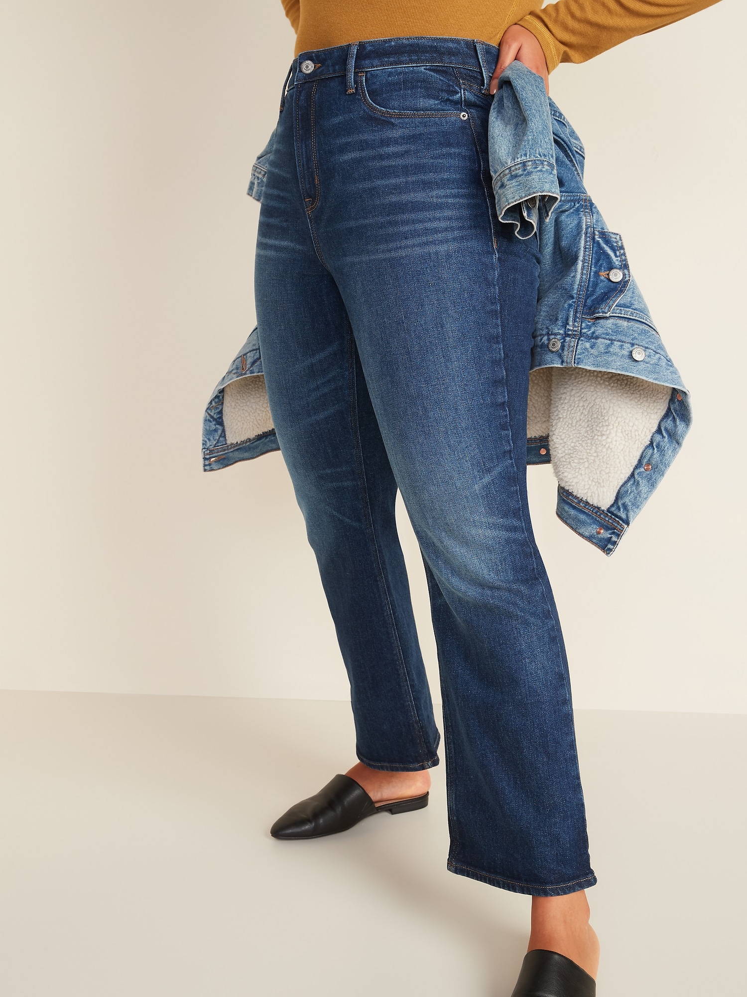 old navy high waisted wide leg jeans