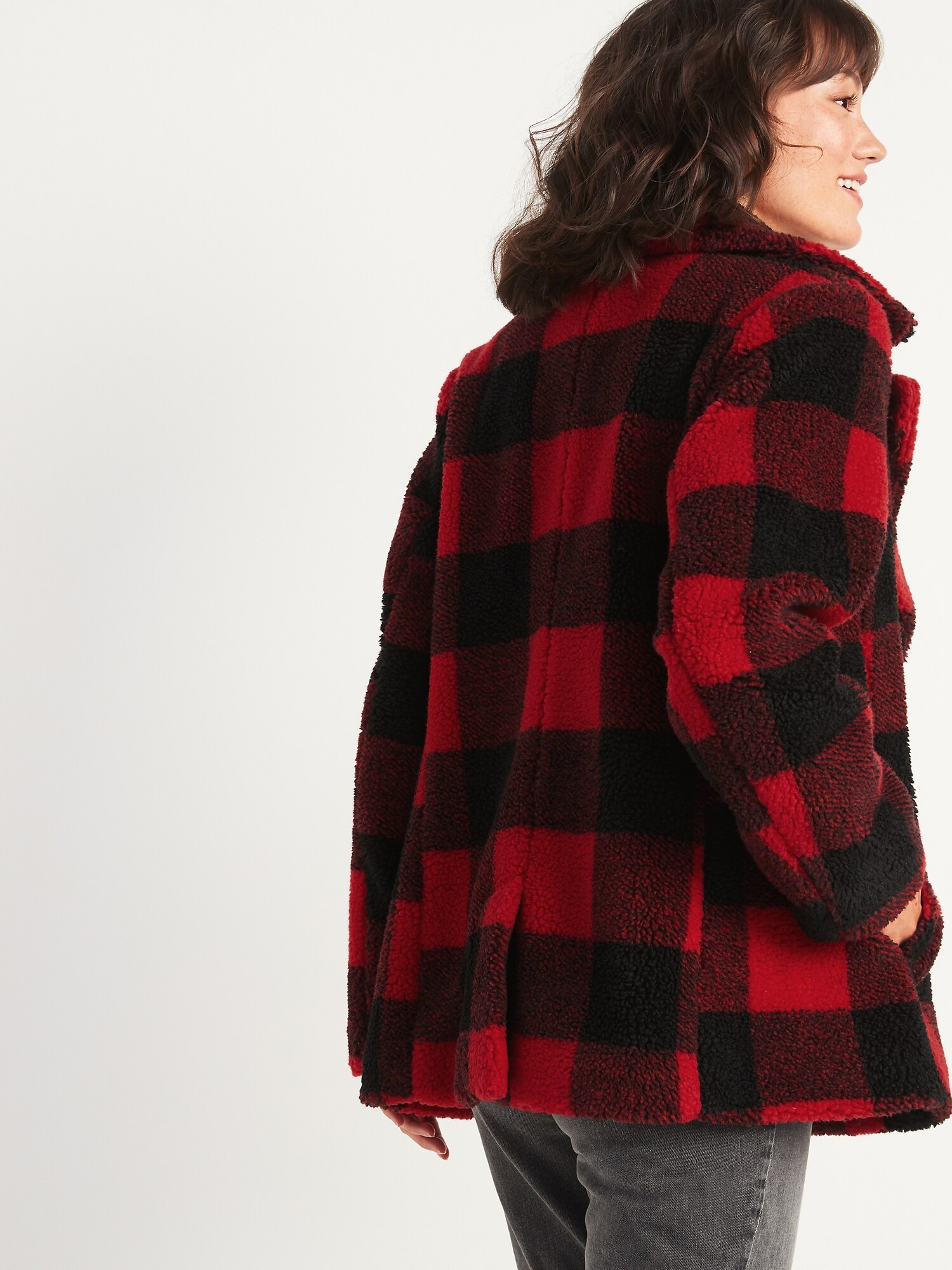 Sherpa peacoat sale womens