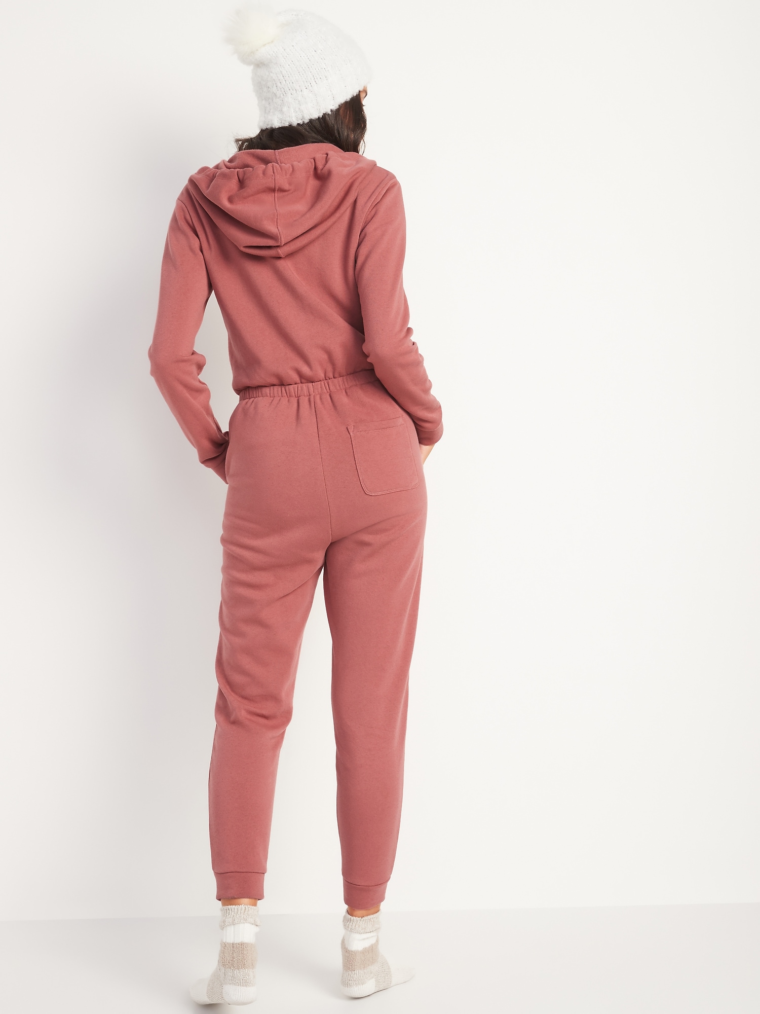 Sexy Jersey Romper Jumpsuit Hoodie with Hoodie Zip Up Cinched