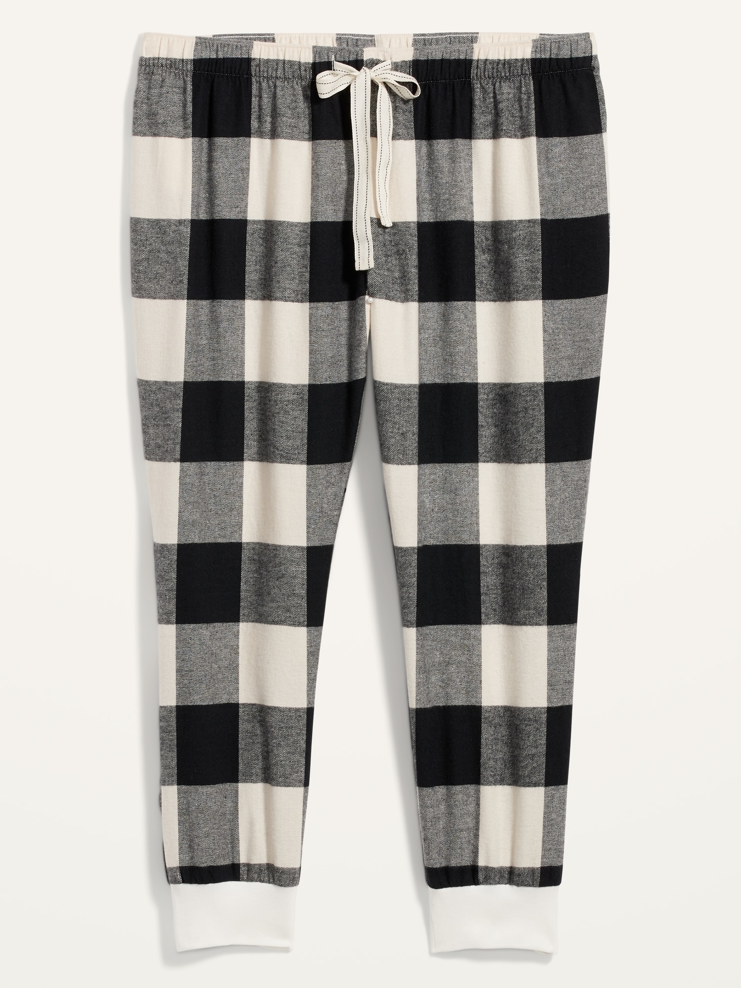 Patterned Flannel Jogger Plus-Size Pajama Pants