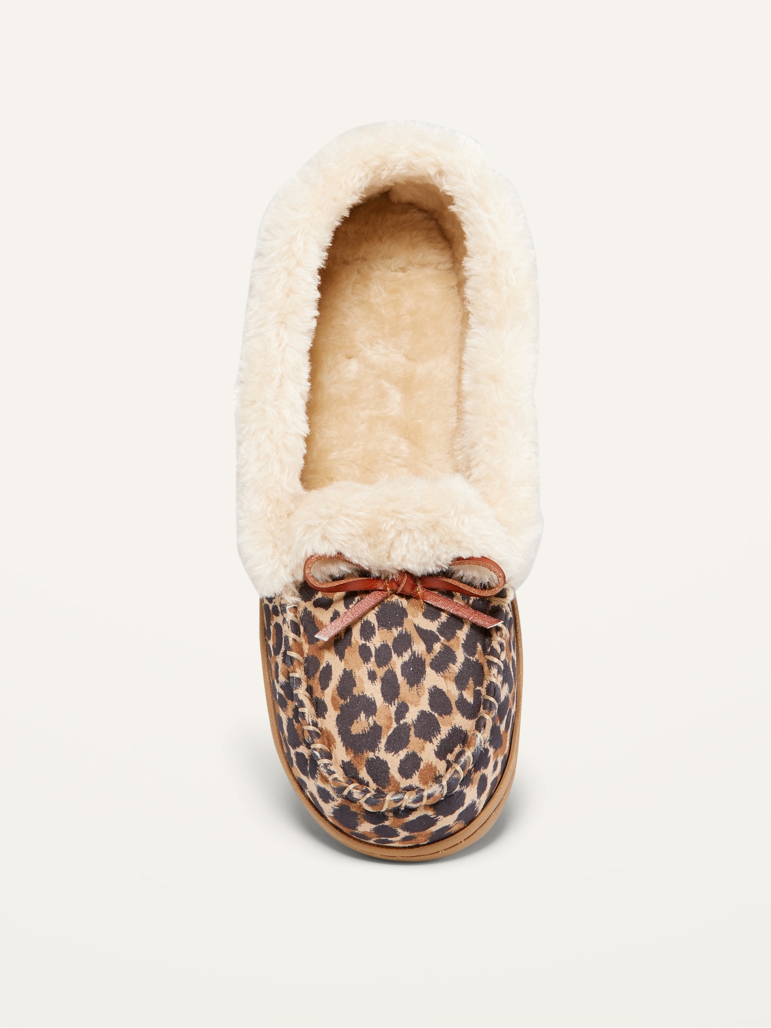 faux fur moccasin slippers