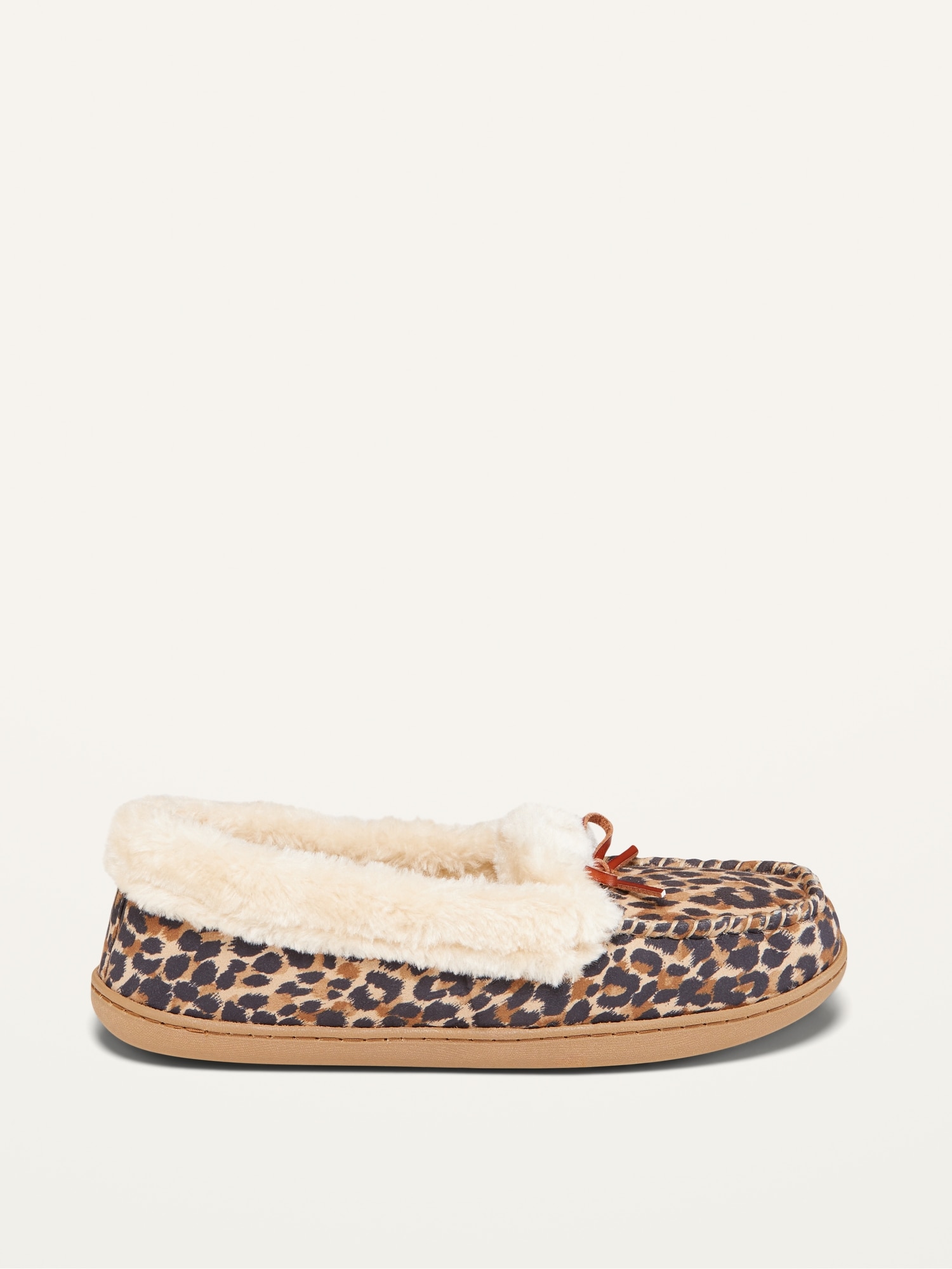 Leopard calf discount hair moccasin slippers