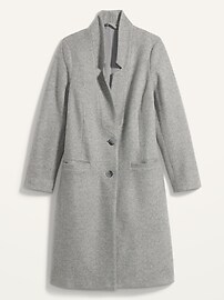 View large product image 3 of 3. Oversized Soft-Brushed Overcoat for Women