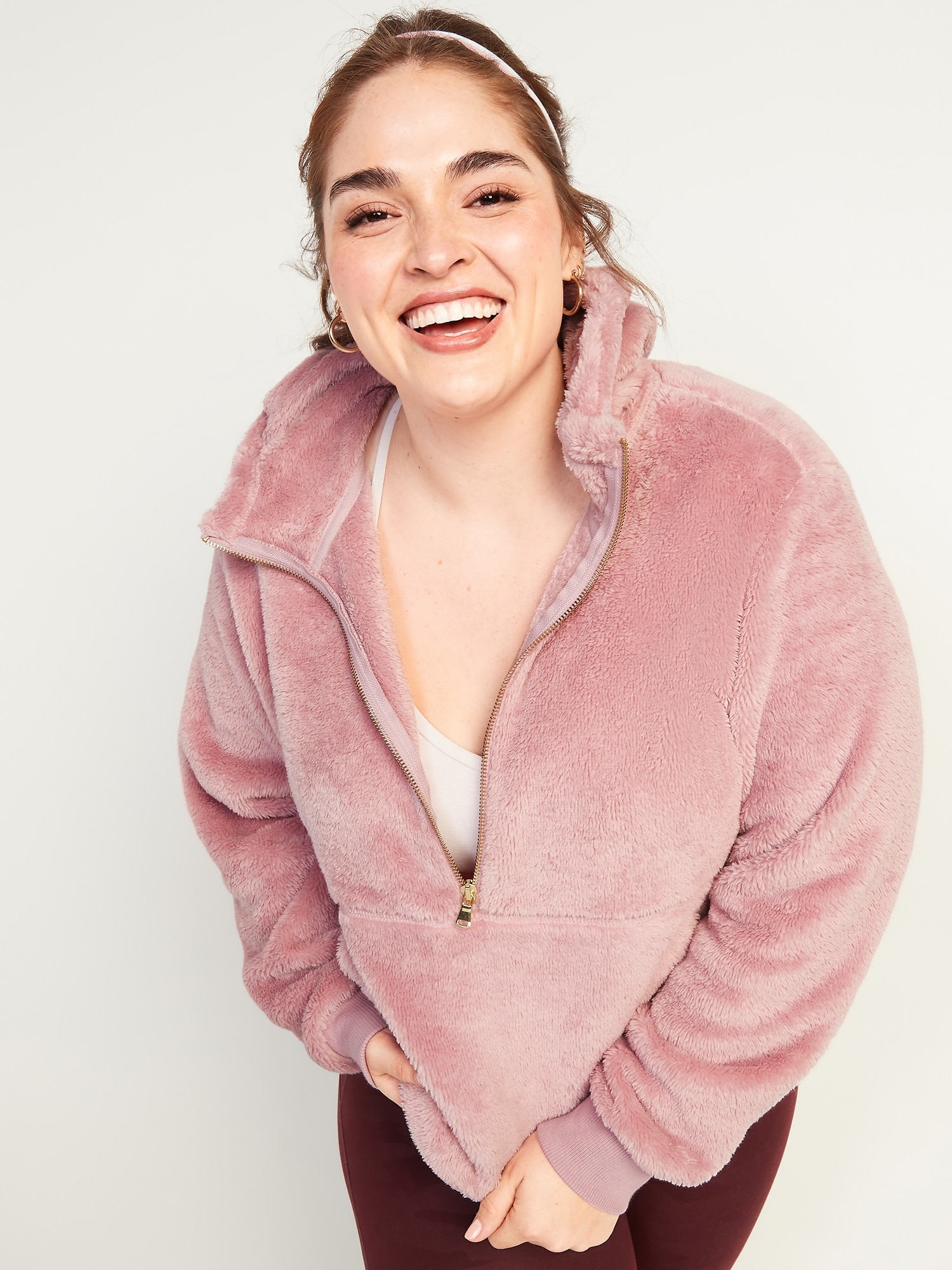 Plus size hotsell sherpa hoodie