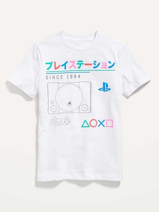 View large product image 1 of 2. Sony Playstation� Graphic Gender-Neutral Tee For Kids