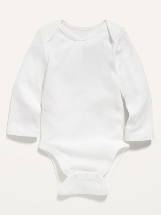 View large product image 1 of 1. Unisex Long-Sleeve Solid Bodysuit For Baby