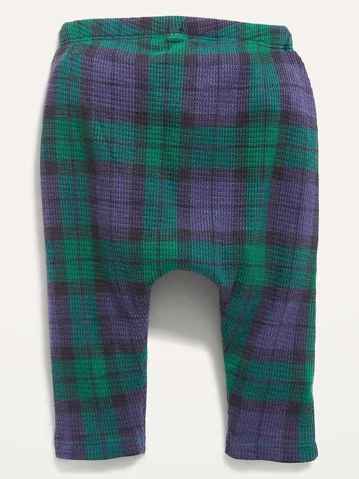 View large product image 2 of 2. Unisex U-Shaped Plaid Thermal Pants for Baby