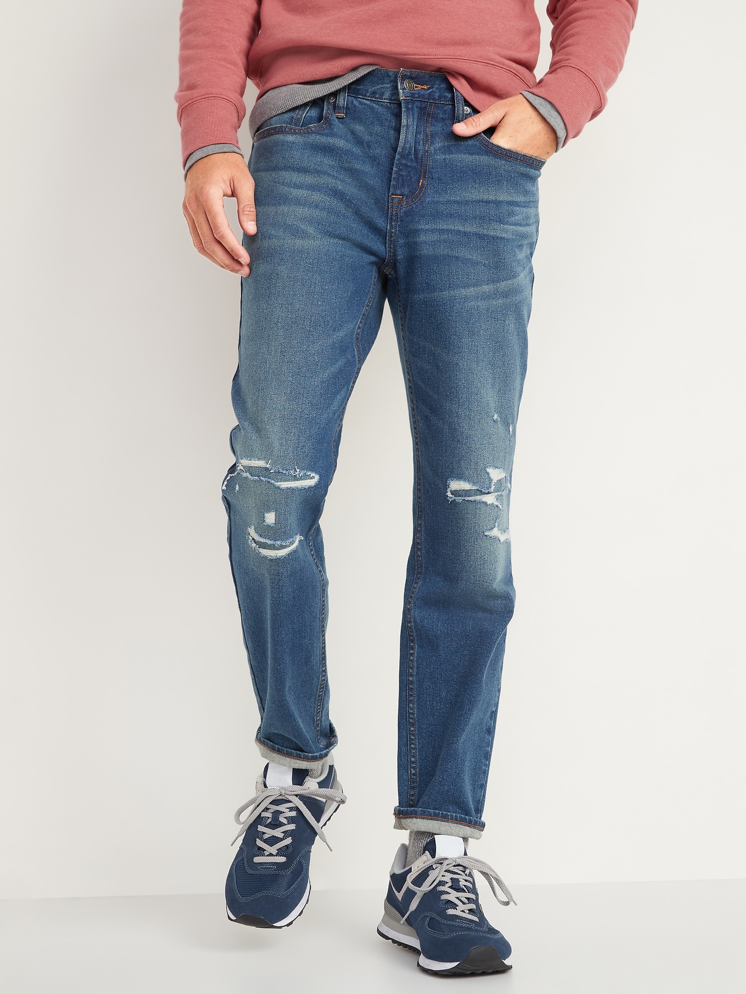 old navy ripped jeans men's