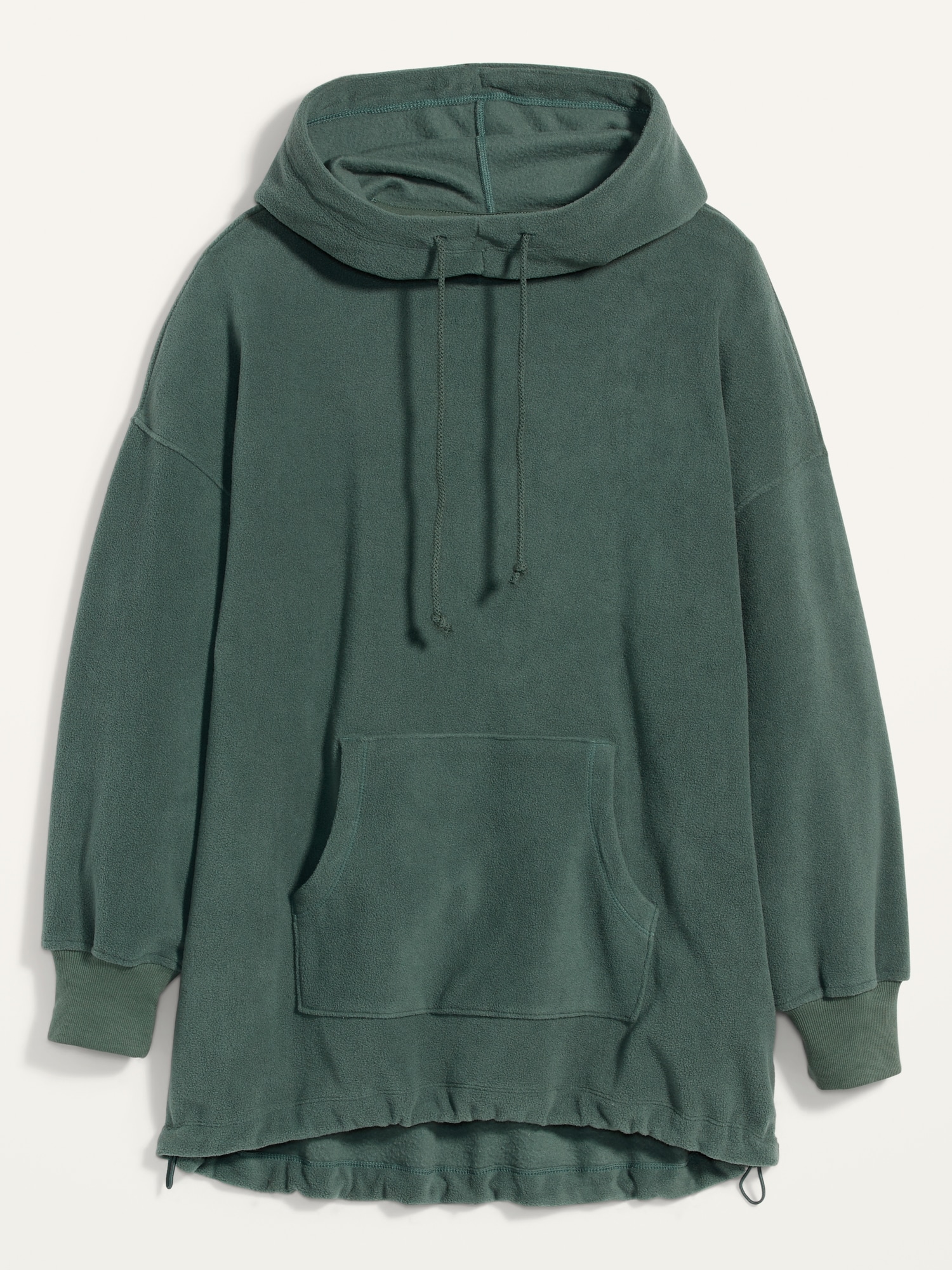 Oversized Micro Performance Fleece Pullover Hoodie for Women Old