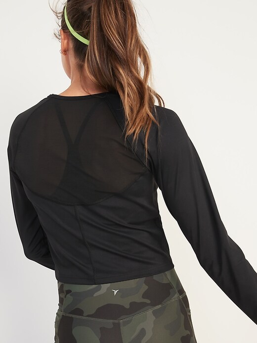 Image number 2 showing, PowerSoft Mesh-Back Long-Sleeve Performance Top