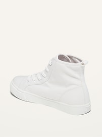View large product image 3 of 3. Gender-Neutral Canvas High-Top Sneakers for Kids