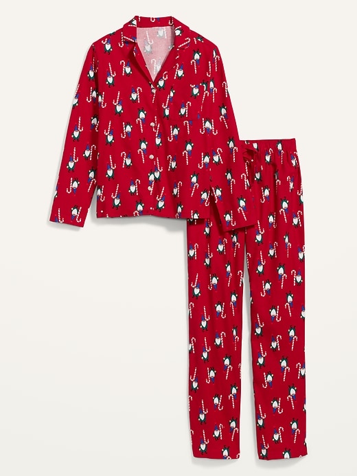 Voir une image plus grande du produit 2 de 2. Pyjama en flanelle à motifs pour femme