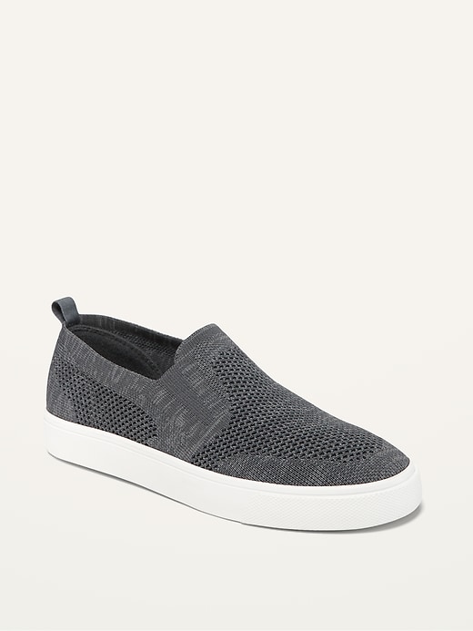 View large product image 1 of 2. Gender-Neutral Textured-Knit Slip-Ons For Kids