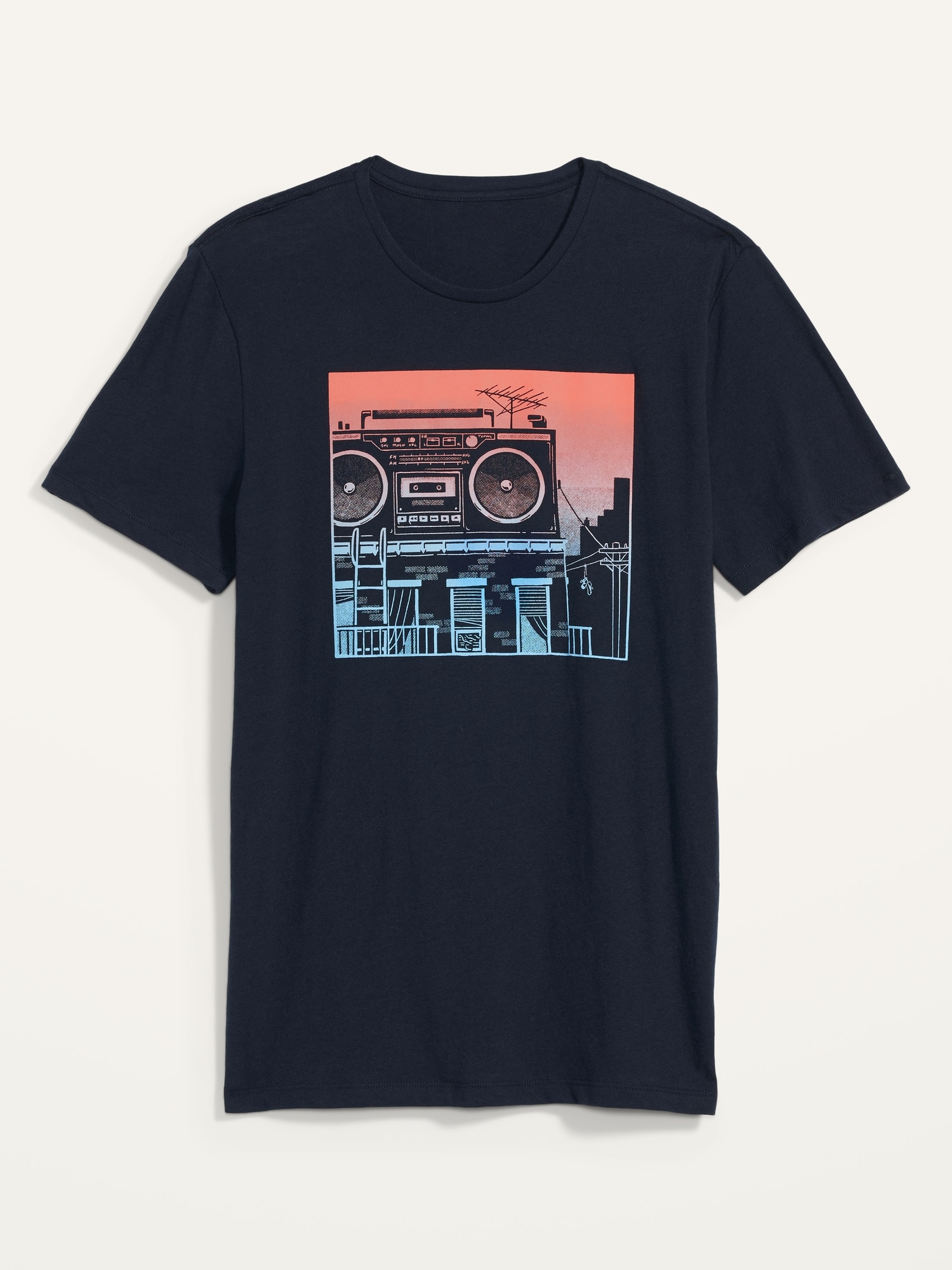 Soft-Washed Crew-Neck Graphic T-Shirt for Men | Old Navy