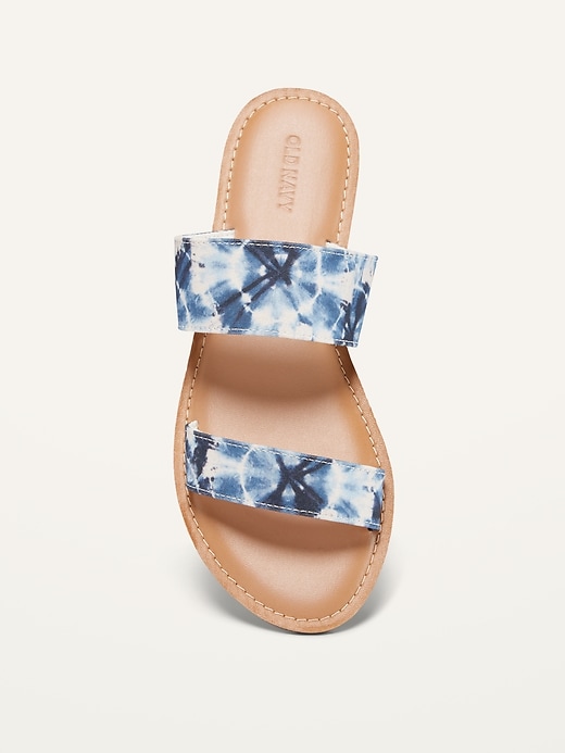Image number 2 showing, Tie-Dyed Double-Strap Sandals
