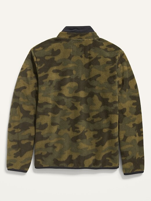 View large product image 2 of 2. Micro Fleece Camo Zip Jacket For Boys