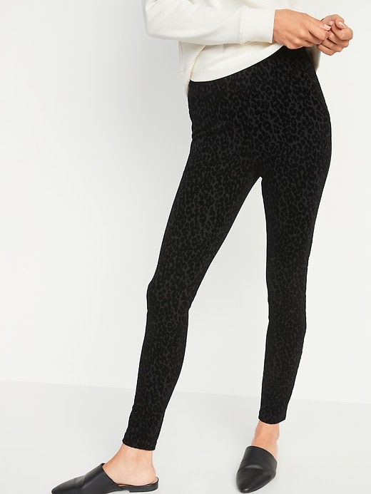 Image number 1 showing, High-Waisted Stevie Leopard-Print Pants for Women