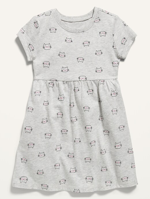 View large product image 1 of 1. Fit & Flare Jersey Dress For Toddler Girls