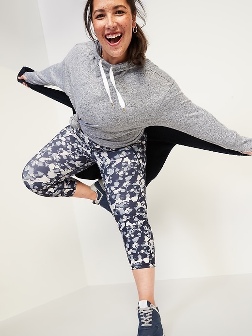 High-Waisted PowerSoft Cropped Plus-Size Leggings