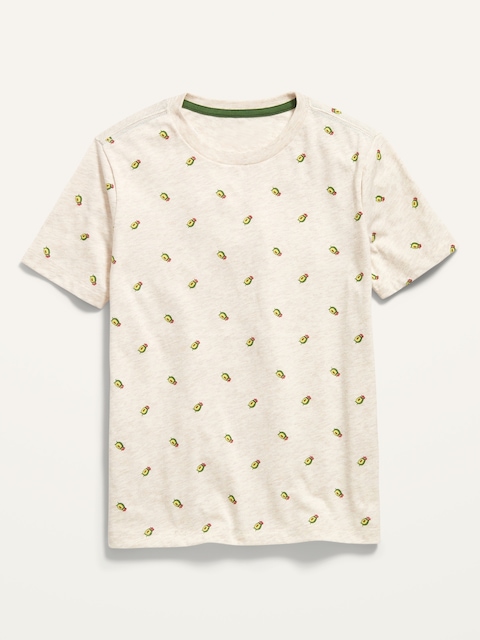 Vintage Short-Sleeve Printed T-Shirt for Boys