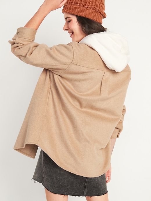 Image number 2 showing, Soft-Brushed Utility Shirt Jacket for Women