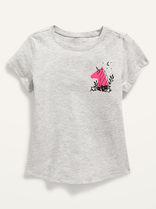 View large product image 1 of 1. Graphic Short-Sleeve Tee For Toddler Girls
