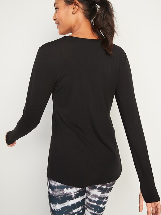 Image number 2 showing, Go-Warm Jersey Long-Sleeve Top