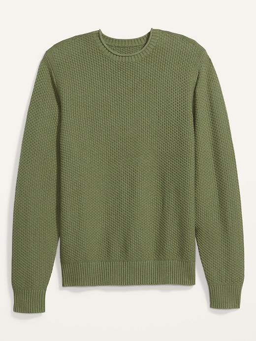 Image number 4 showing, Textured-Knit Crew-Neck Sweater