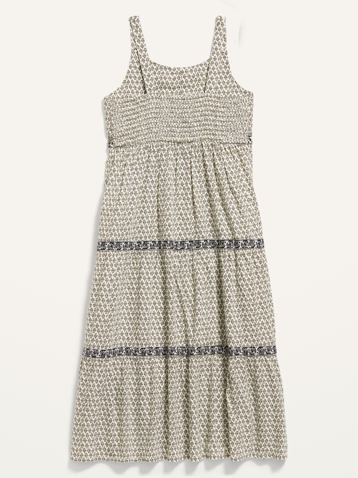 Printed Sleeveless Tiered Midi Dress for Girls | Old Navy