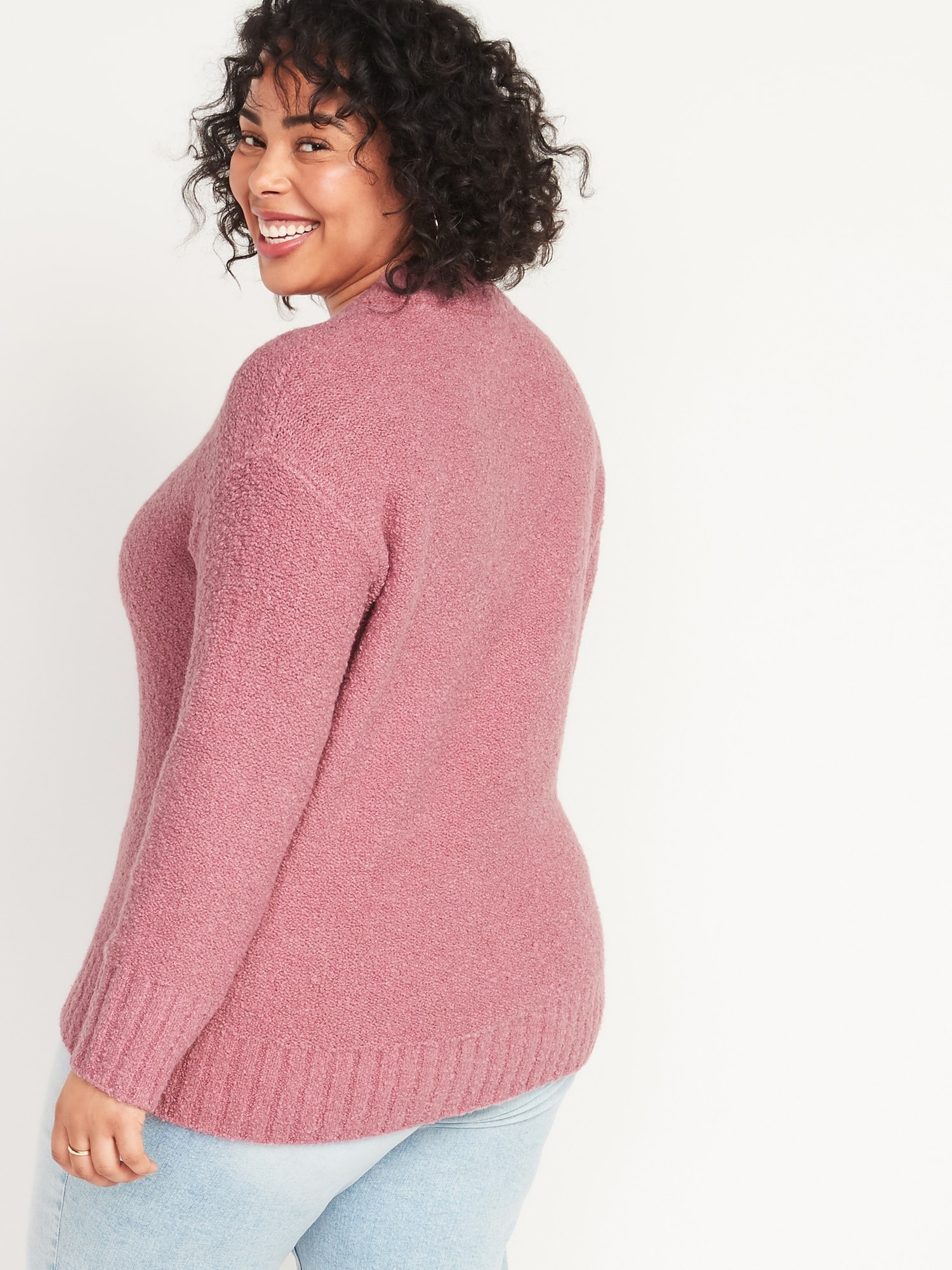 Plus size sale fuzzy sweater