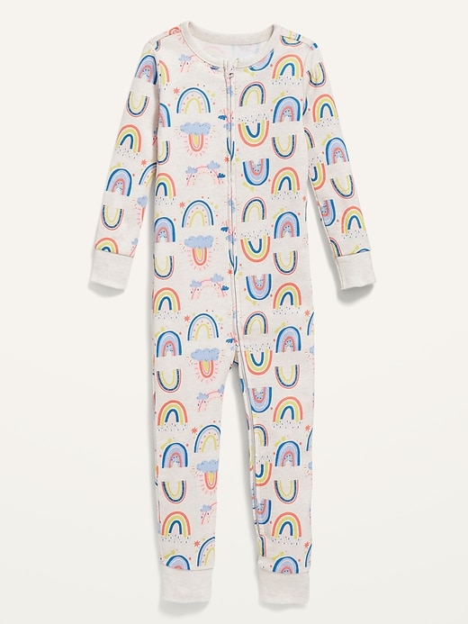 View large product image 1 of 1. Unisex Printed One-Piece Pajamas for Toddler & Baby