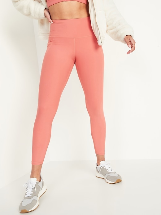 Old Navy - High-Waisted PowerSoft 7/8-Length Side-Pocket Leggings