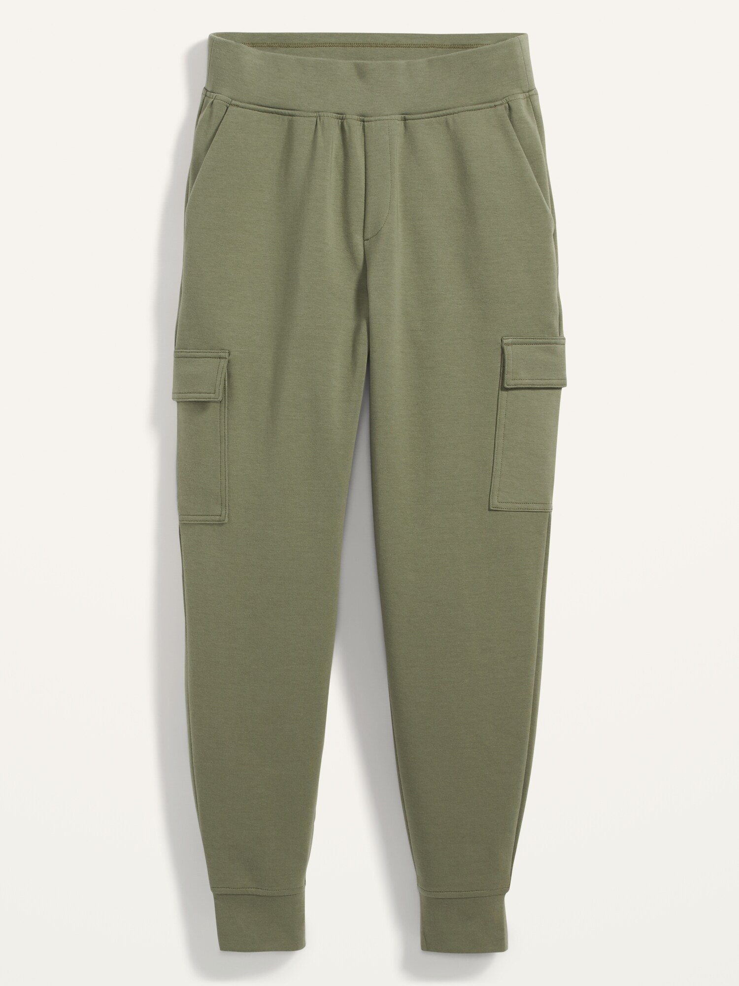 High-Waisted Dynamic Fleece Cargo Trouser Pants for Women