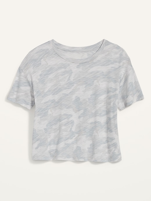 Image number 4 showing, Loose Short-Sleeve Crop T-Shirt