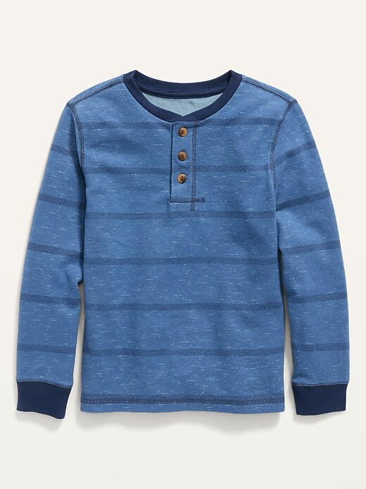 View large product image 1 of 2. Cozy Long-Sleeve Henley For Boys
