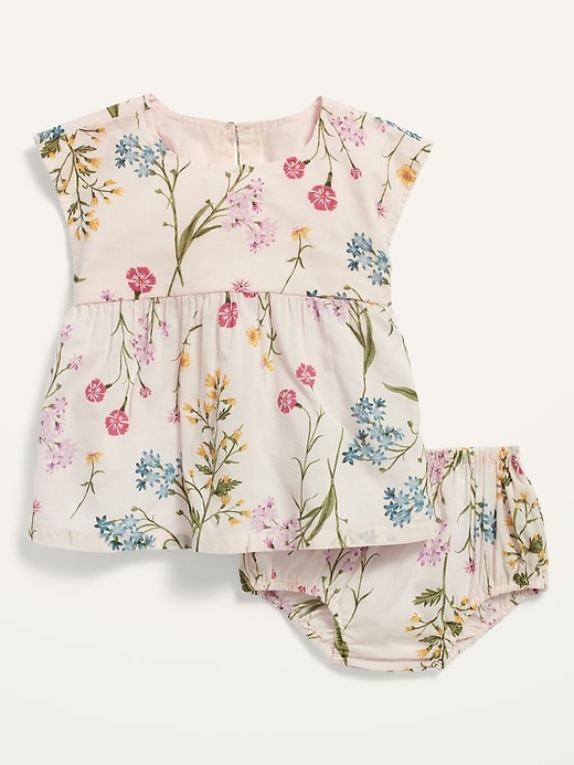 View large product image 1 of 1. Floral Top and Bloomers Set for Baby