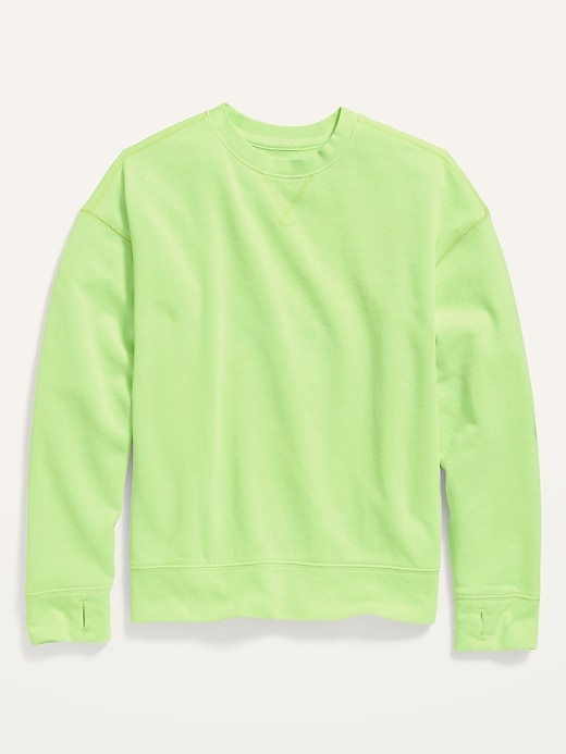 View large product image 1 of 1. Oversized Specially-Dyed Gender-Neutral Sweatshirt For Kids