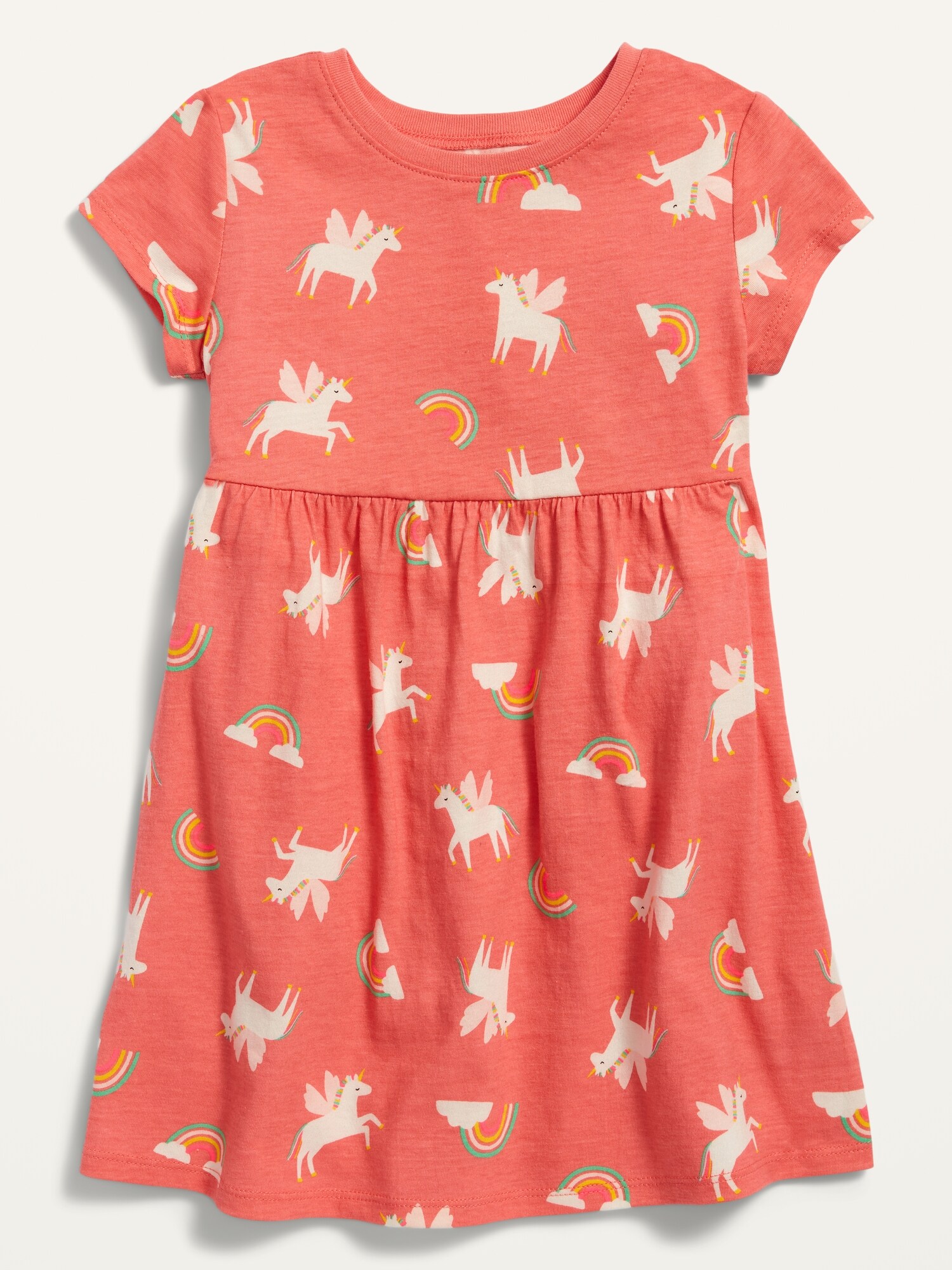 Fit & Flare Short-Sleeve Jersey Dress for Toddler Girls | Old Navy