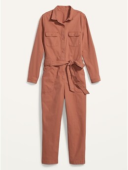 old navy tie belt utility jumpsuit