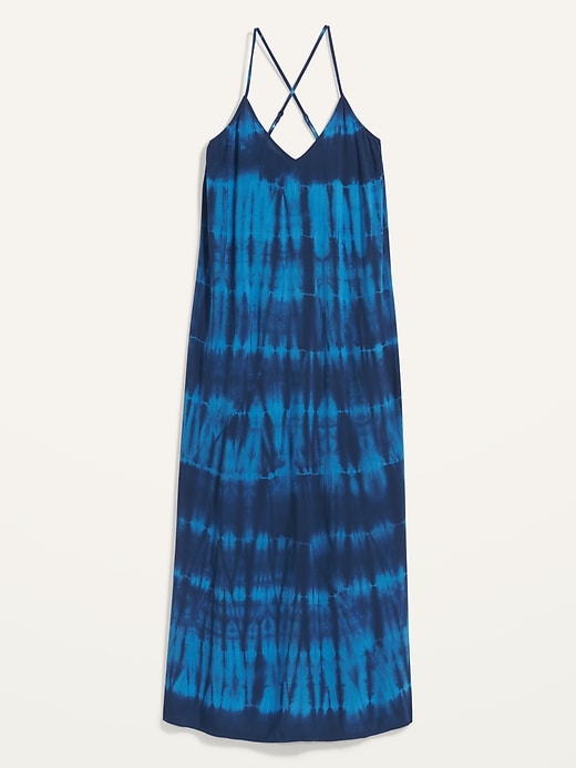 Image number 4 showing, Specially Dyed Sleeveless Maxi Shift Dress for Women