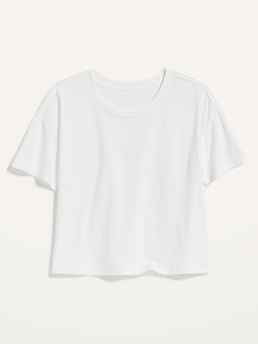 Voir une image plus grande du produit 2 de 2. T-shirt court ample à manches courtes pour Femme