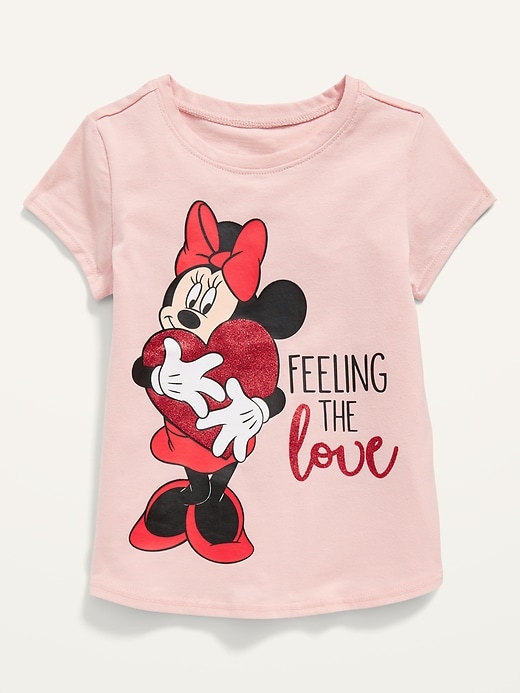 View large product image 1 of 2. Unisex Disney� Minnie Mouse "Feeling the Love" Short-Sleeve Tee for Toddler