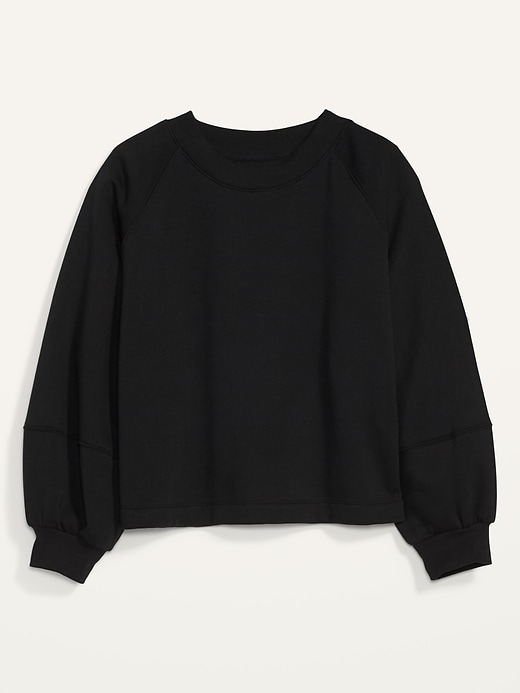 View large product image 2 of 2. French Terry Blouson-Sleeve Sweatshirt for Women