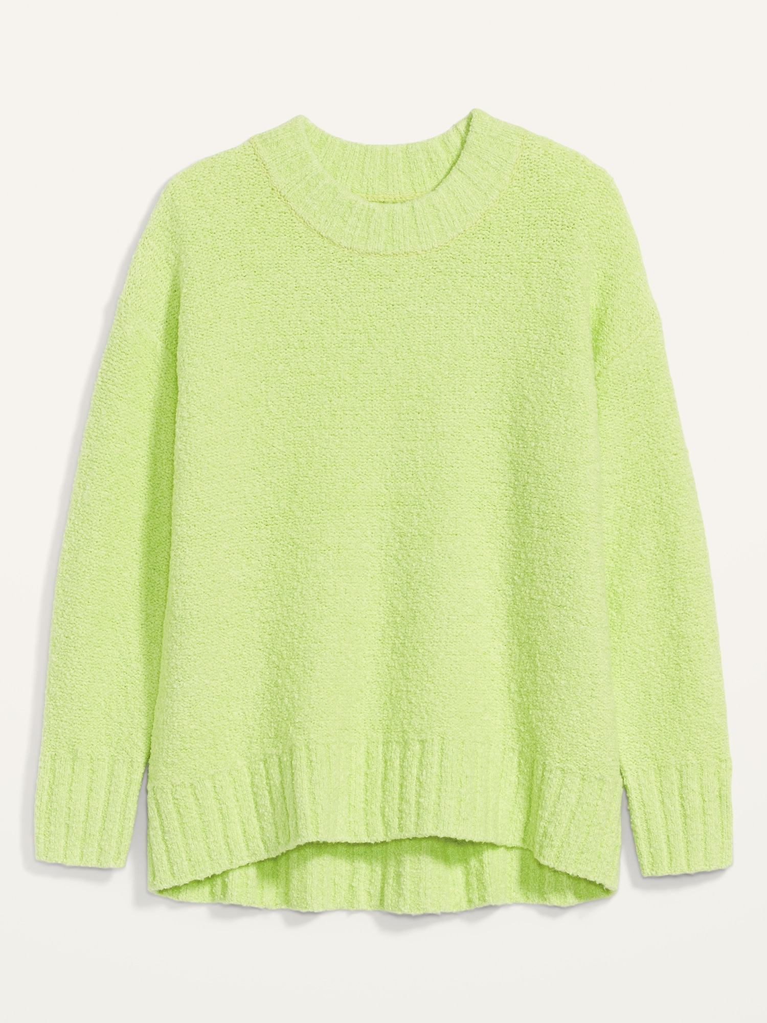 Boucle Knit High Neck Long Sleeve Sweater