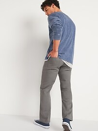 Pantalon en sergé à cinq poches, coupe standard pour homme