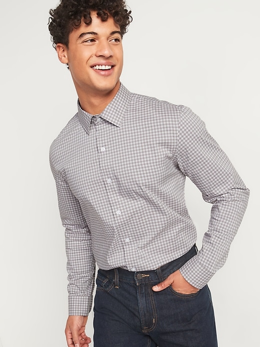 All-New Slim-Fit Pro Signature Performance Dress Shirt for Men | Old Navy