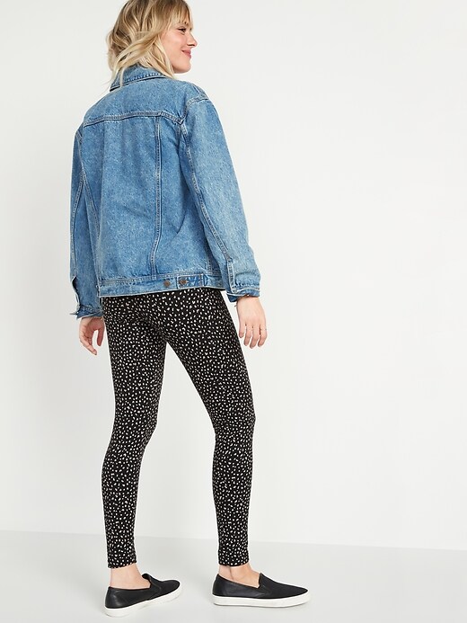 Image number 2 showing, High-Waisted Cozy-Lined Cheetah Print Leggings for Women