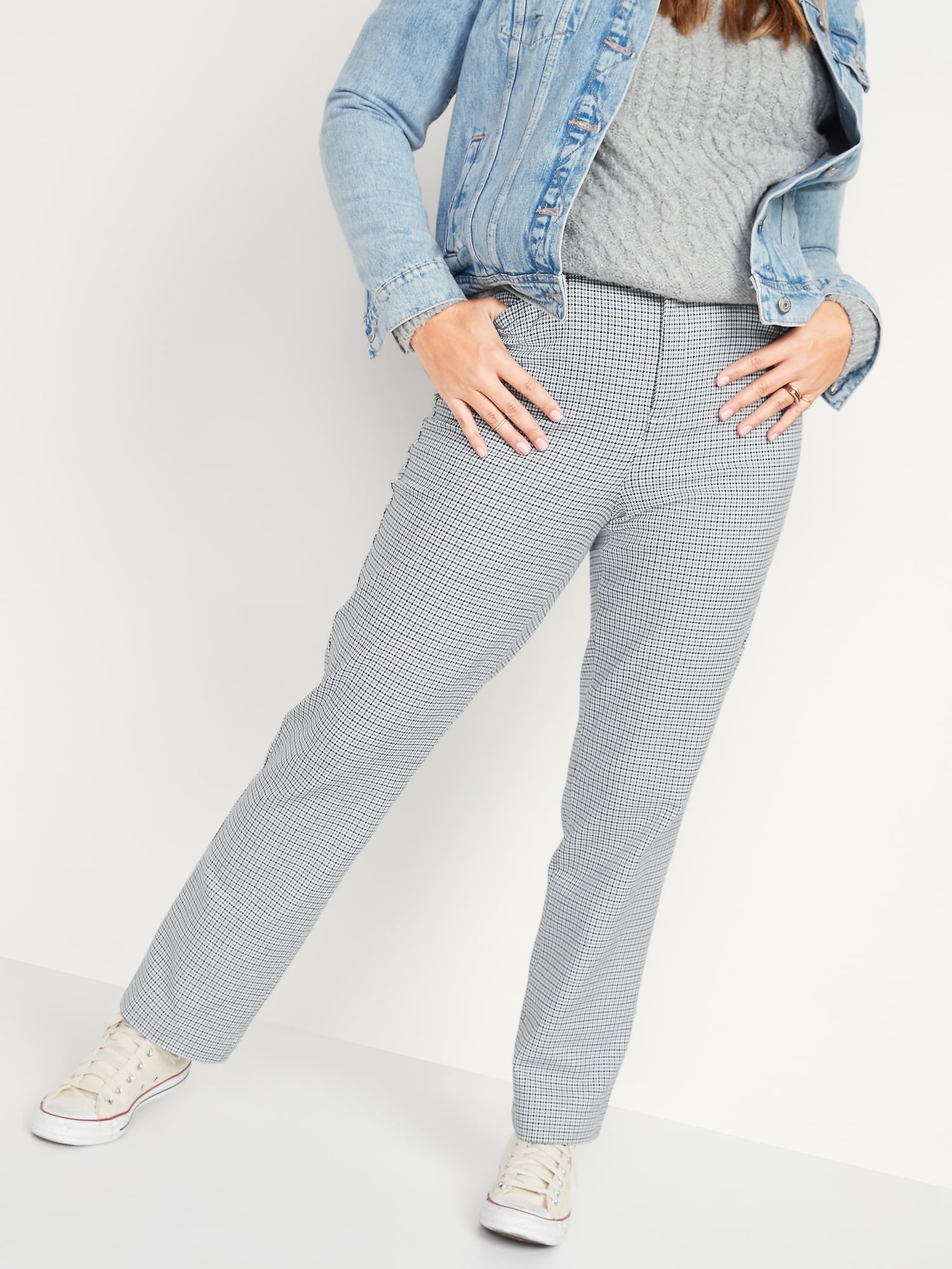 HighWaisted Pixie StraightLeg Ankle Pants for Women